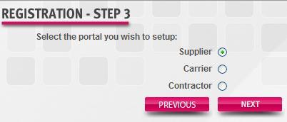 6. Select the Supplier radio button in Step 3.