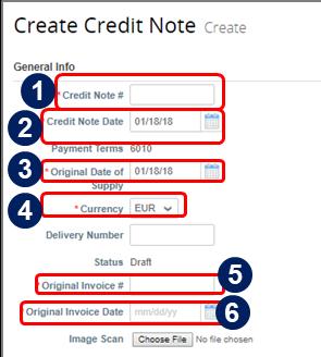 CREDIT NOTE Create Credit Note based on a PO (use case 2) 5.