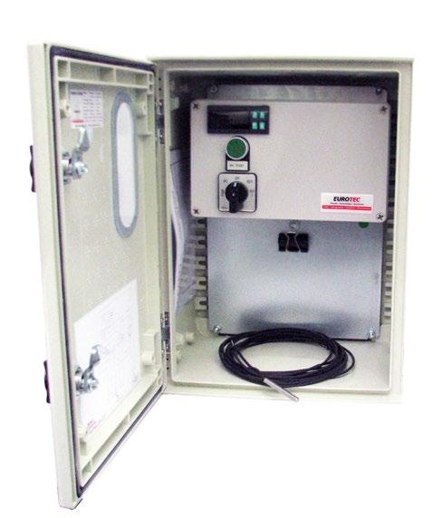control panels to the dairy sector controlling the refrigeration system(s), pumps and