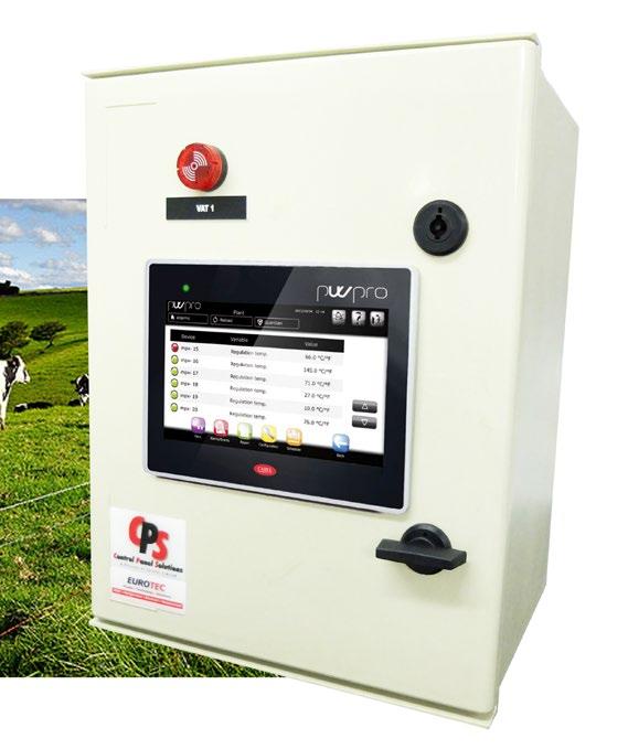 CPS On Farm Standard Solutions: Milk Vat Alarm & Monitoring System This latest touch screen panel from Carel in Italy will