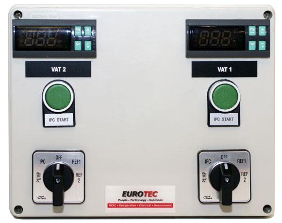 Electrical Control Panels for Refrigerated Milk Vats Features: IP65 Lockable Main