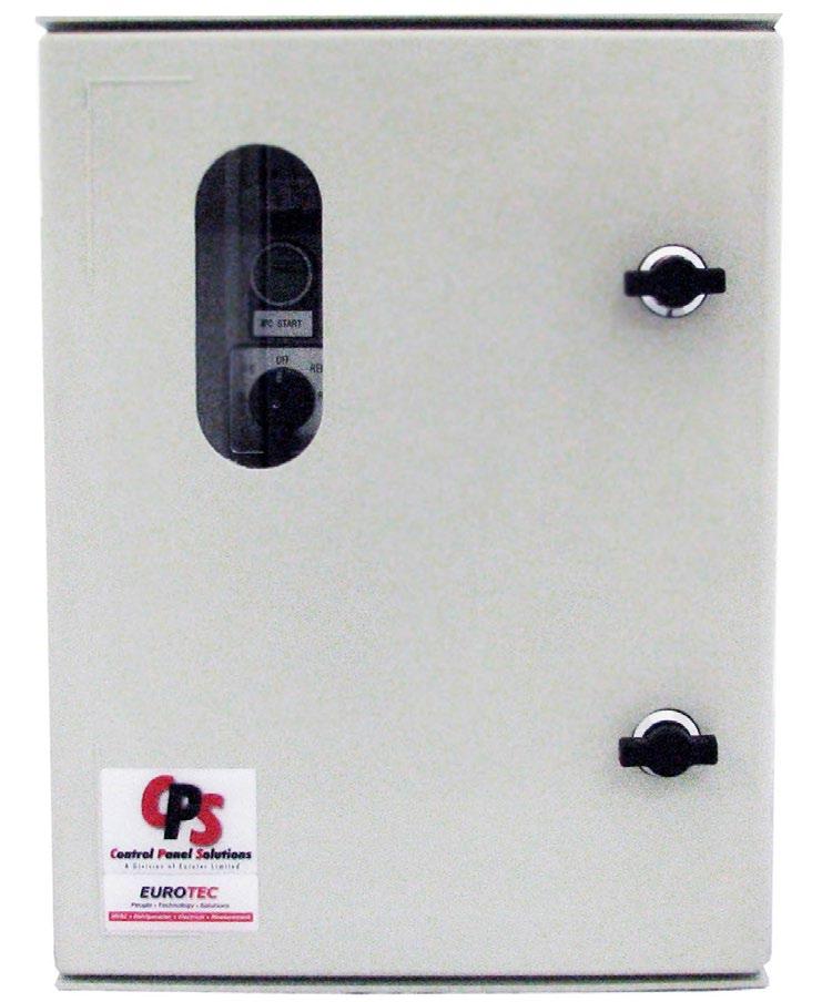 Milk Vat Control Panel - Single with viewing window as standard (provides enhanced