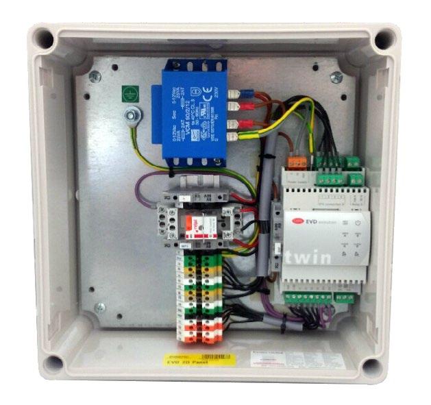 Valve Driver (EVD) Panels complete with Valve Drivers installed, with all temperature and pressure sensors and cables
