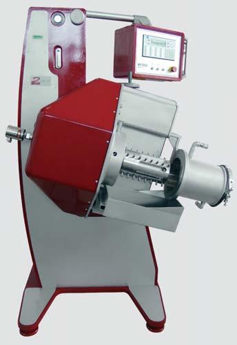 Swiveling grinding unit via hand wheel or electronic drive as an option