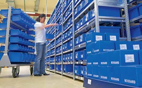 Modern systems automatically trigger orders at the right time and with the right quantities solutions in logistics which Bossard customers rely on all over the