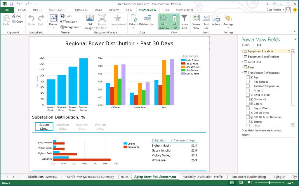 Power View in Excel 2013 Microsoft Power View