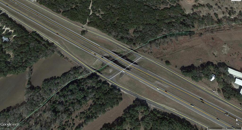 Proposed Improvements Balcones Creek - Construct frontage road bridges to span flood elevation of