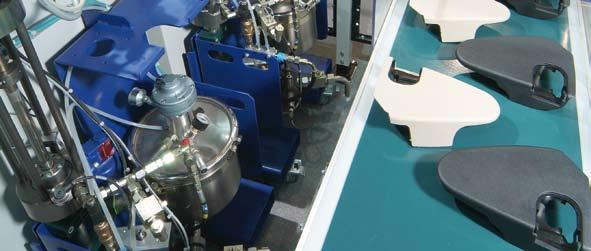 REACTION PROCESSING Optimal metering and mixing makes all the difference in polyurethane processing Polyurethane is produced by reacting two components, polyol and isocyanate, in the mould.