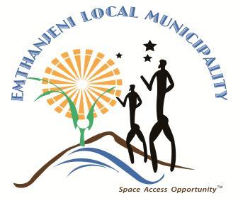 EMTHANJENI MUNICIPALITY INTERNAL ADVERTISEMENT NOTICE NO: 39/2017 Emthanjeni Municipality, with its Headquarters in De Aar invites suitably qualified candidates to apply for the following vacant