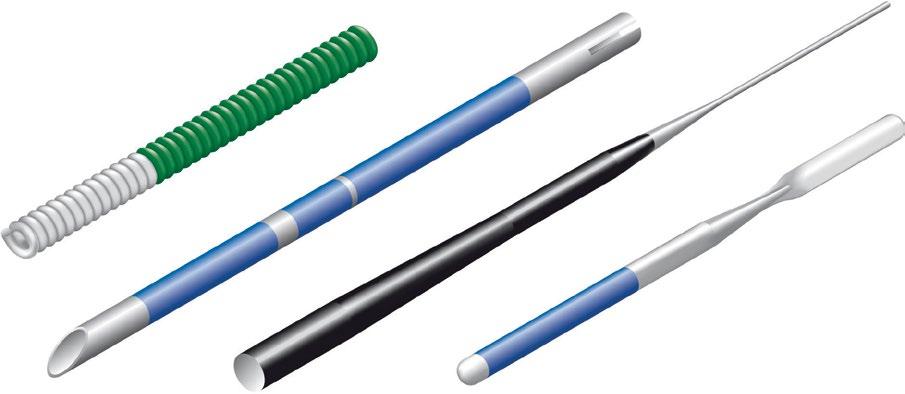 The coatings are specially designed for devices and components as: Guide wires, needles, electrodes, tubes, coils, cores, displays etc.