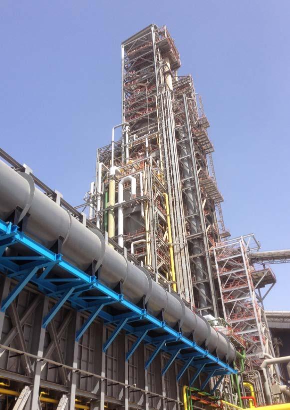 12 table of contents < MIDREX News & Views Newest DRI Plant in Egypt begins Commissioning: ESISCO HOTLINK Plant gets ready for Commercial Operation The auxiliary burners of the MIDREX Reformer were