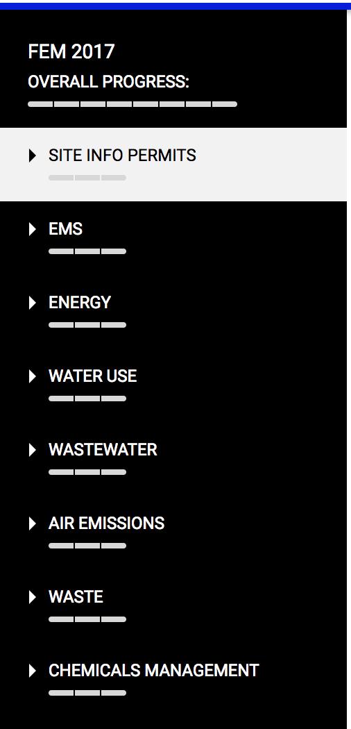 FEM Applicabilities Applicabilities: Only answer questions applicable to your facility type/processes Light/Heavy water user + water risk Domestic/industrial wastewater +