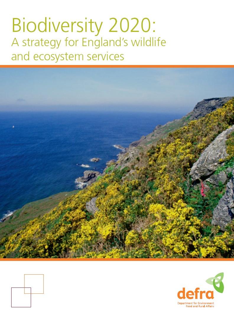 England Biodiversity Strategy Mission: halt overall biodiversity loss, support healthy well-functioning ecosystems and establish coherent ecological networks.