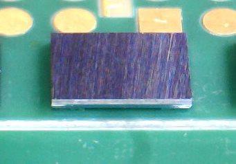 IPDiA recommends having an opening on the board which matches the pad of the capacitor (size,