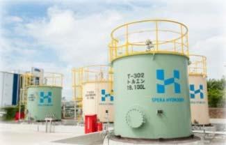 It is necessary to adopt large scale dehydrogenation equipment and to achieve high efficiency in