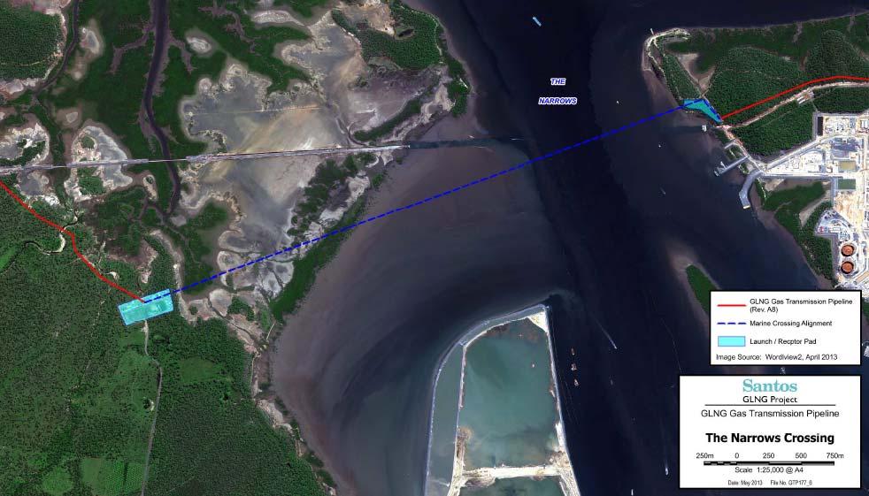 Marine Crossing: 4.3 kilometre long, 3.