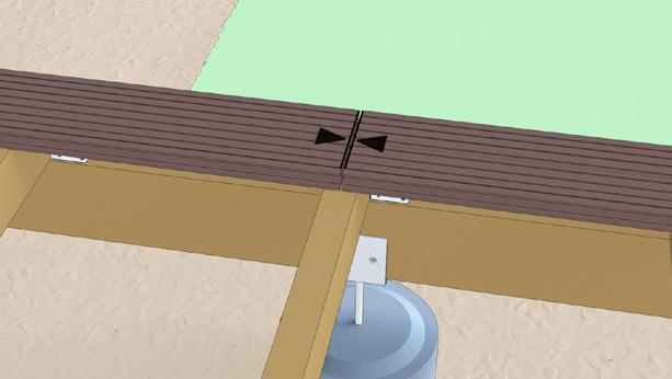 place a screw-fixing directly through the board, either through the face