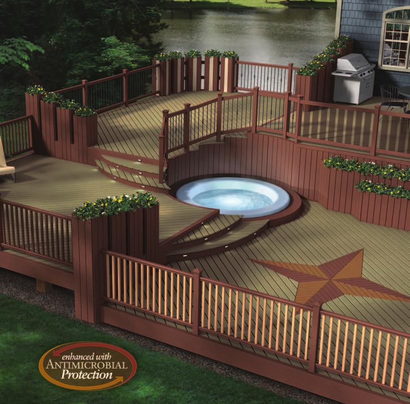 CorrectDeck CX Decking is manufactured using recycled materials, making it eligible for LEED -based