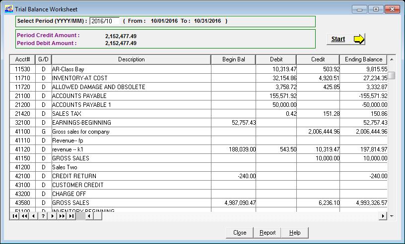 Toolbox Search General Ledger Data Entry Error Trial Balance Account