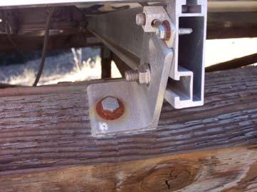 Assuming that simply bolting aluminum frames to support structures provides effective grounding. Nice Lugs!