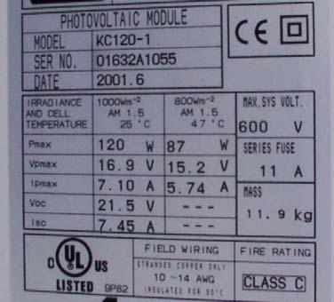 Typical PV Module Label Common Installation Mistakes with
