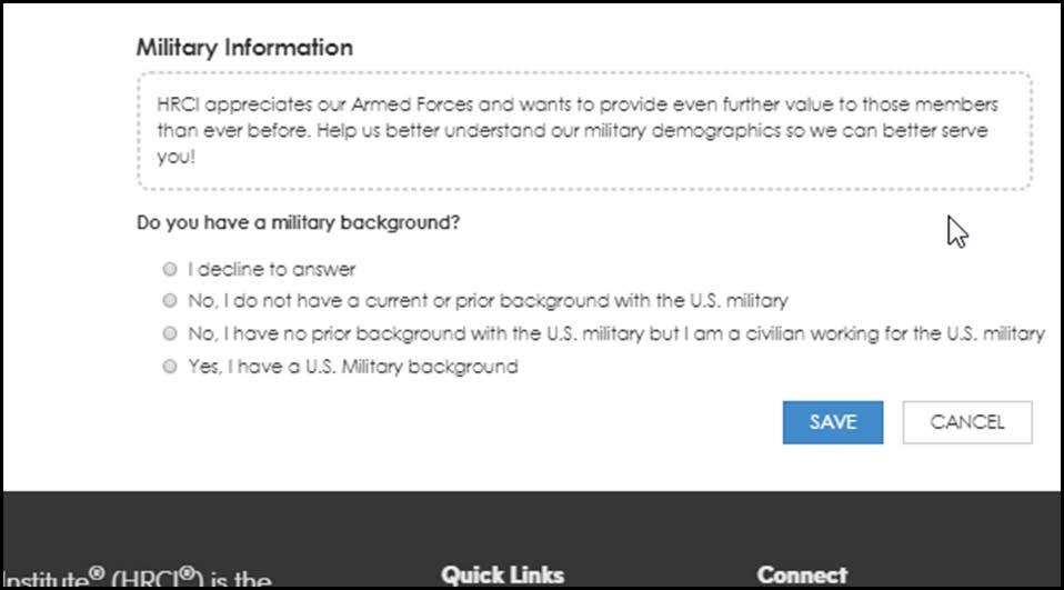 STEP 3: MILITARY INFORMATION If you have served in the US Military,