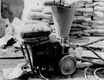 mortar mixing machine from Kalkwerk Mathis, Merdingen (early 1970s)