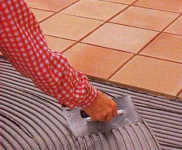 (PCI) Augsburg Laying tiles by conventional buttering method Laying tiles by