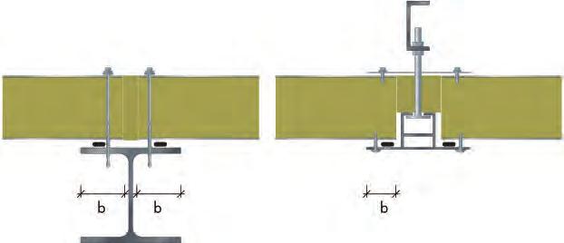 kn/m.. Support width The required support width for PAROC panels is determined by the span, the current load directed on the panel, the structure tolerances and the most