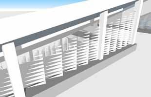 Façade Design (RIBA Stage 3) This page: Top; UCLan CGI. Bottom left; Cergy, daylight availability study. Bottom right; solar shading study.