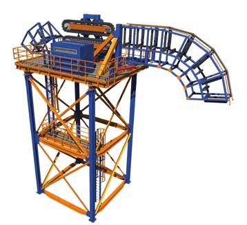 The loading tower is designed for loading and deploying cables, umbilicals and flexible flowlines.