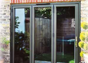 floor supporting options BI-FOLDING DOORS MG900-G Top hung or floor supported