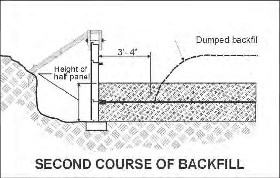 3-4 At a minimum, Select Granular Backfill material must be compacted to 95% of maximum density, per AASHTO T-99, methods C or D (with oversize correction as outlined in Note 7).