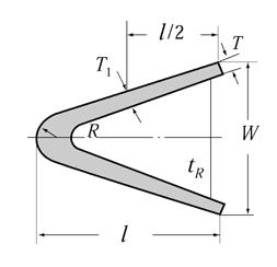 Ch 2 Stems and Stern Frames Pt 3, Ch 2 Table 3.2.1 Standards of propeller posts Cast steel (mm) (mm) (mm) Steel plate (mm) (mm) (mm) min (mm) (mm) (mm) min (mm) (mm) Note : (1) Material factor for