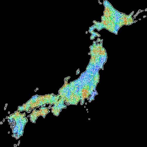 Method of Analysis 20km resolution GCM rainfall 1km resolution distributed hydrologic model for all Japanese catchments for 75