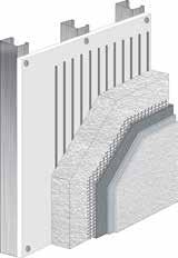 EXTERIOR INSULATION AND FINISH SYSTEMS STANDARD EIF SYSTEM Adhesively attached, standard insulation board, using vertical