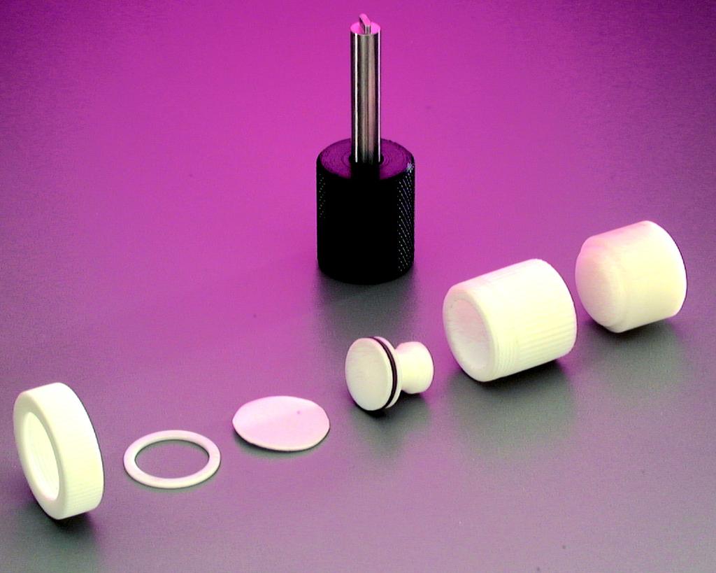 1 Introduction The Enhancer Cell Assembly, designed for research, quality control, and product development laboratories, is a PTFE cell with adjustable volume and a screw cap to retain the skin or