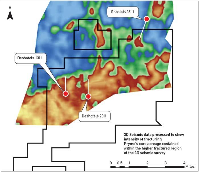 Higher fracture density the higher the productivity of the Austin Chalk Horizontal drilling increases potential of productive structures Several vertical wells were drilled on our survey in the