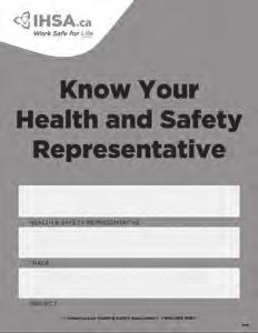Health and Safety Representative A Health and Safety Rep is required when more than 5 are regularly employed at a construction project and the work is expected to last less than three months or when