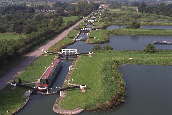 Waterside regeneration (3) Restoration of the Kennet & Avon Canal, England 140 km-long canal in the south of England