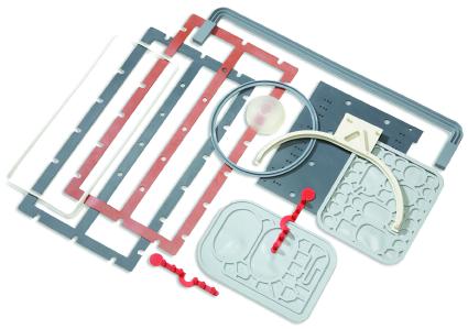MEDICAL DIAGNOSTIC DEVICES Custom Molded Silicone Stockwell Elastomerics core products for the Medical Diagnostics industry are compression molded silicone gaskets and injection molded liquid