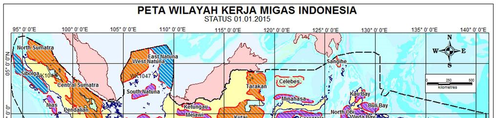Field and working area oil/gas Indonesia: Working Area Map