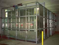 Field erected ice storage bins Sizes range from 20-300 tons per day icemaking 20-280 tons storage Lowest cost for