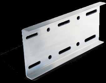 No lubrication of the side rail required during installation or maintenance Dual purpose for expansion or mid-span splicing of aluminum trays EXPANSION SPLICE MID-SPAN SPLICE N.B.