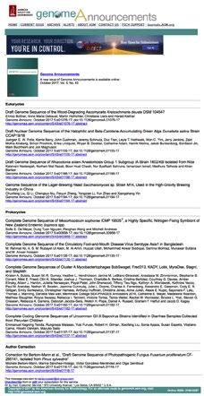 genomea Online Advertising 5 Genome Announcements website (genomea.asm.org) advertising offers access to ASM s global audience, reaching hundreds of thousands of visitors each month.