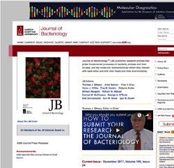 JB publishes research articles that probe fundamental processes in bacteria, archaea and their viruses, and the molecular mechanisms by which they interact with each other and with their hosts and