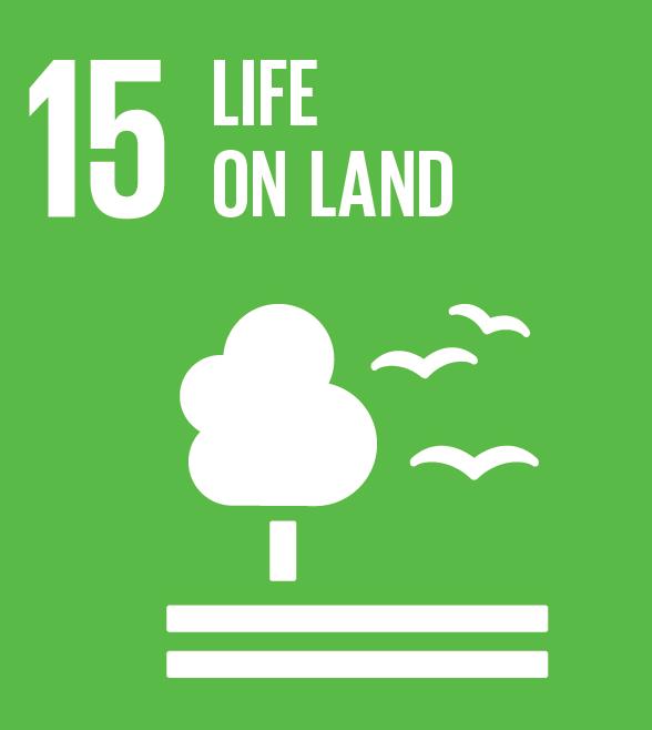 Protect, restore and promote sustainable use of terrestial ecosystem, sustainably manage forests, combat desetification, and halt and reserve land degradation and halt biodiversity loss 15.