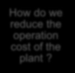 How do we reduce the operation cost