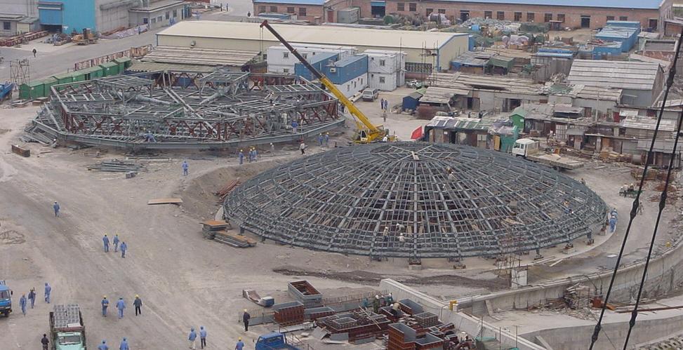 Dousing Steel and Lower Dome Formwork Assembly Area