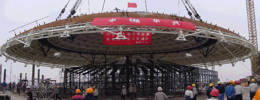 Open Top Construction Method Lower Dome Formwork Being
